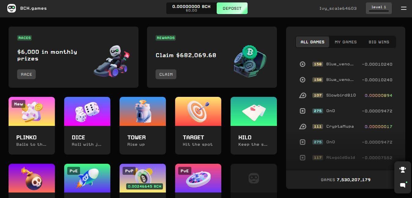 bch.games referral code