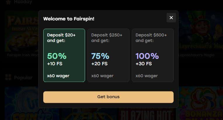 bonus fairspin