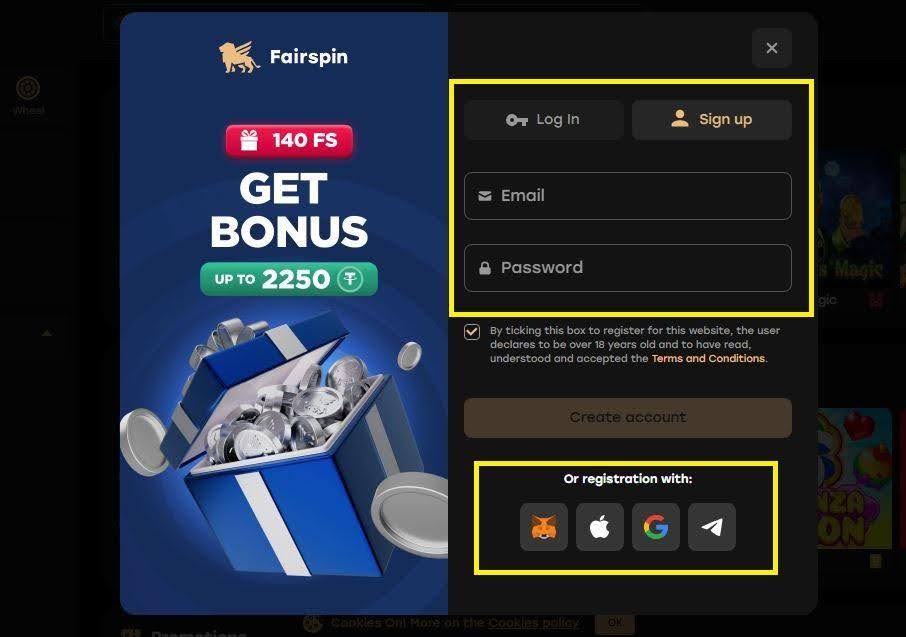 fairspin no deposit bonus code