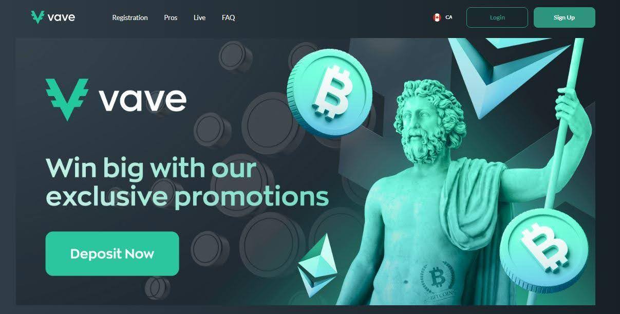 vave casino sign up bonus