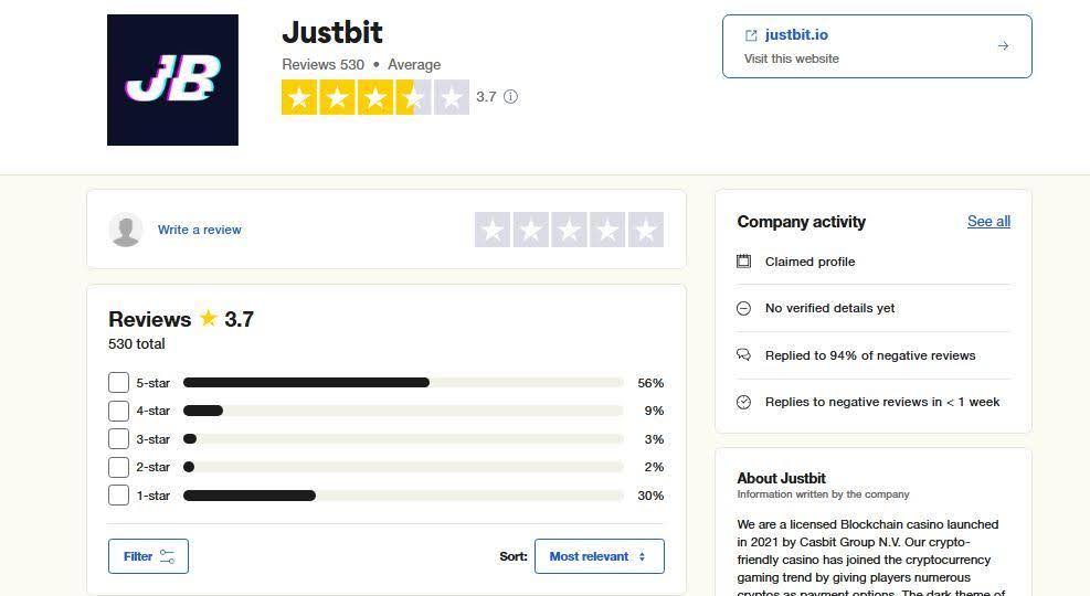 justbit bonus code