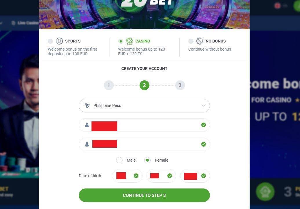 20bet welcome bonus
