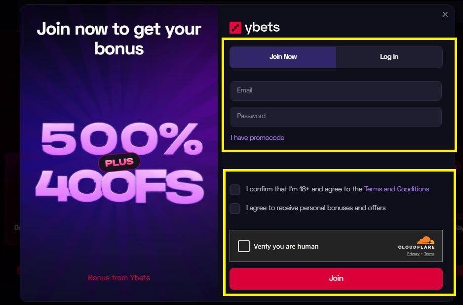 ybets code