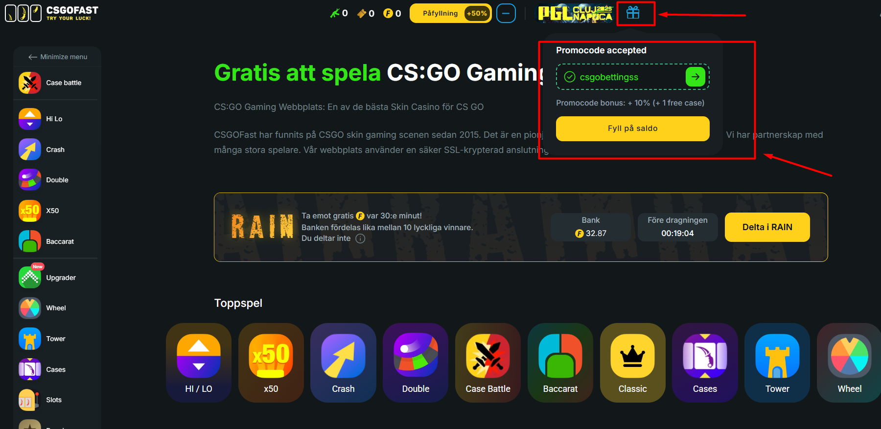 csgofast kampanjkod