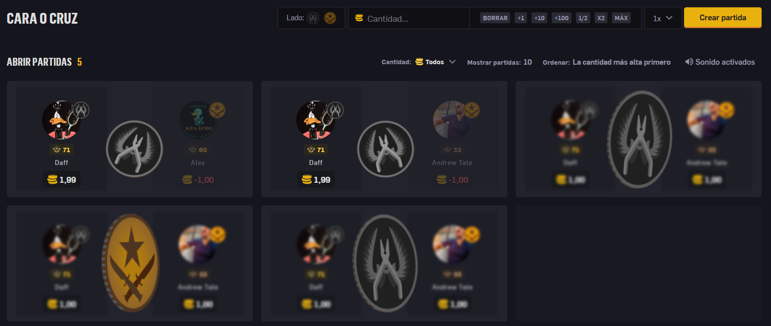 csgo coinflip sin depósito