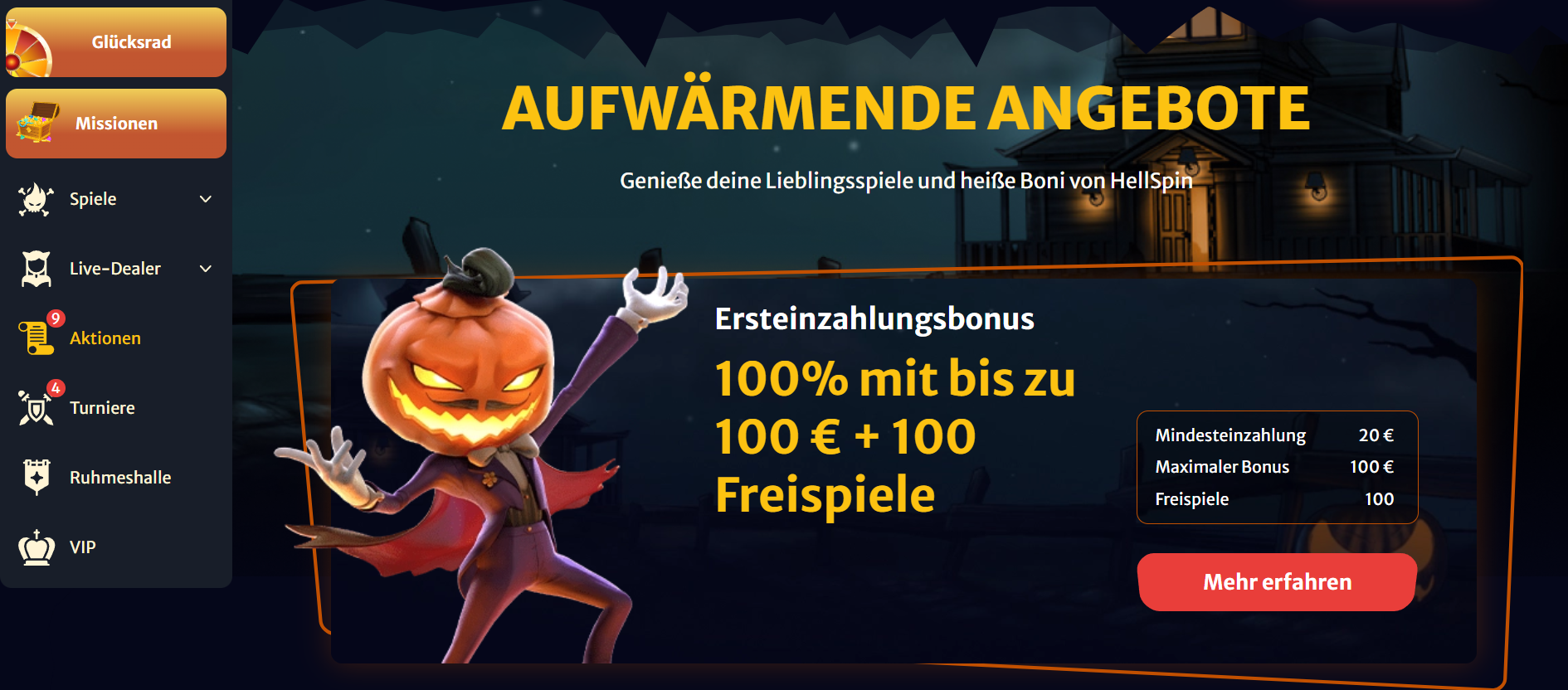 hellspin casino promo code