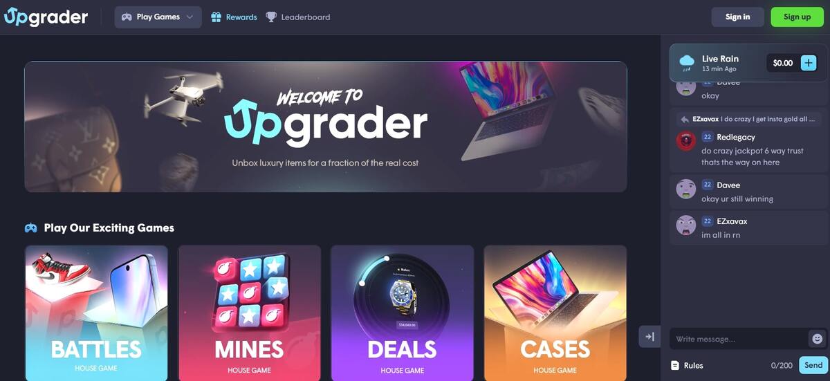 Upgrader.com overview