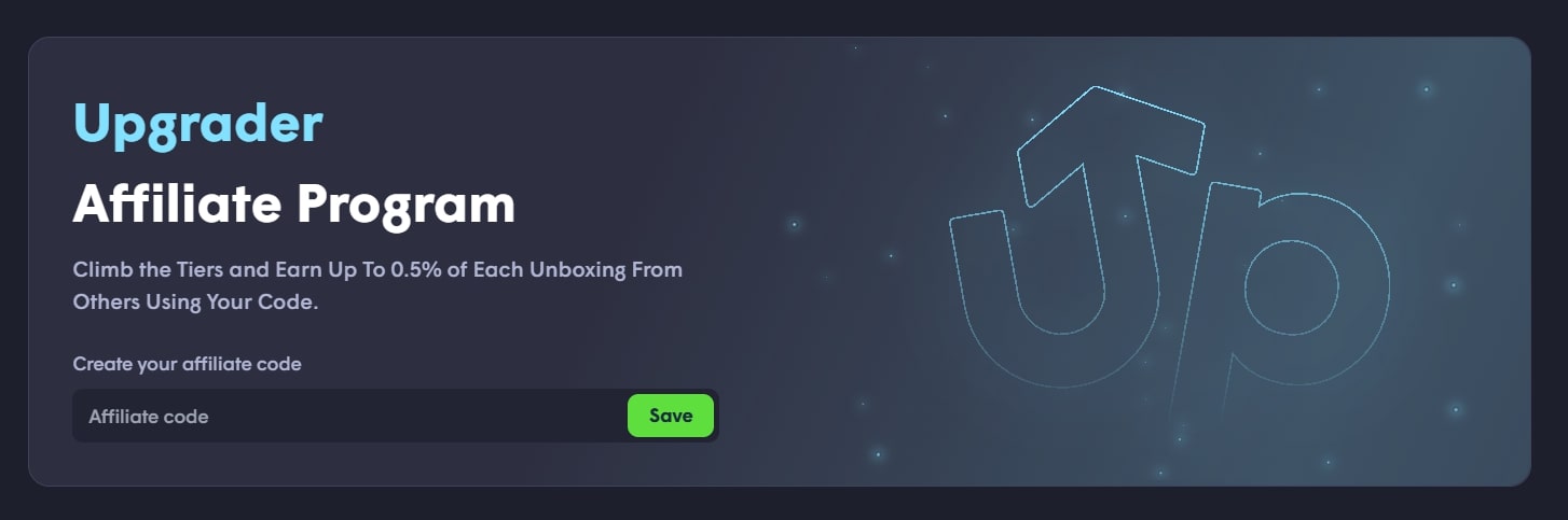Upgrader.com affiliate program