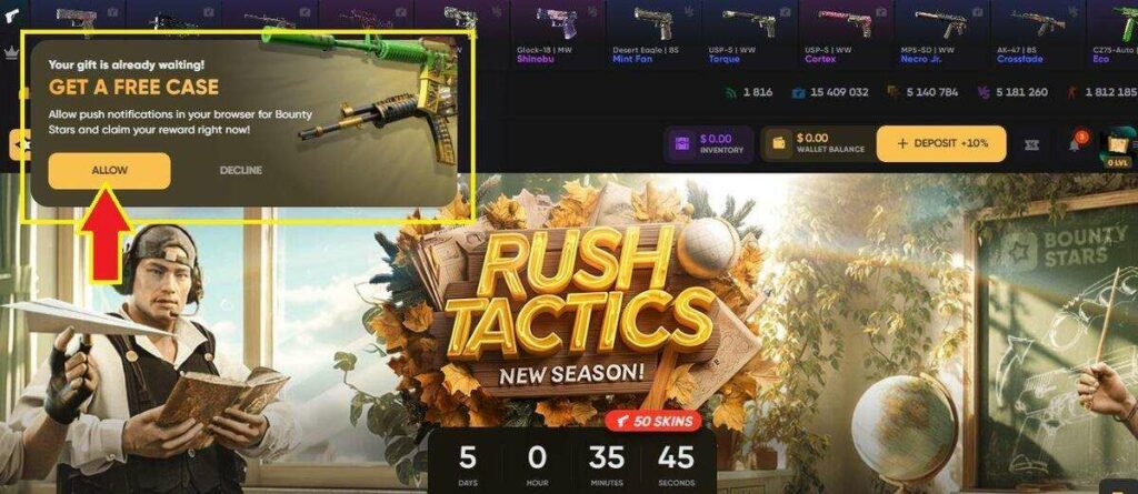 BountyStars free case
