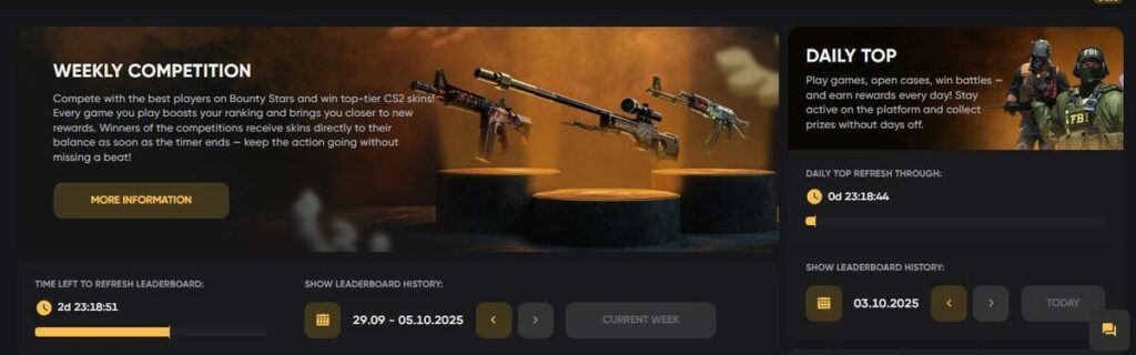 BountyStars weekly competition