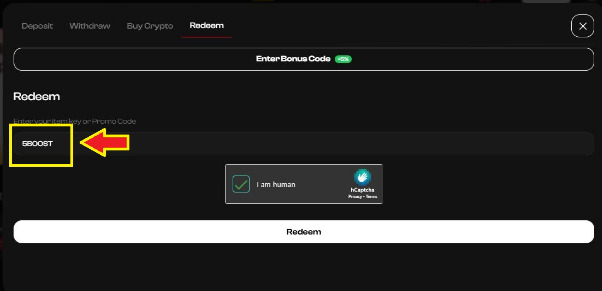 FortuneBox Promo Code activation