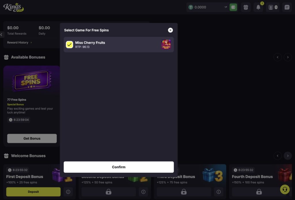 kings game promo code free spins activation