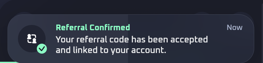 thrill referral code activation done