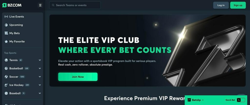 BZ VIP Club rewards program